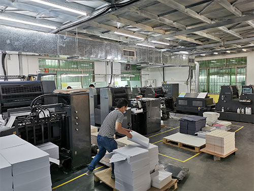 A corner of the printing room